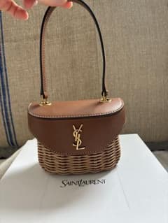 SAINT LAURENT カゴバッグ チェーンショルダー - メルカリ