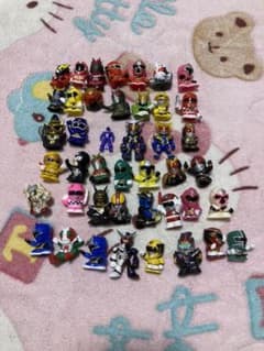 戦隊、ライダー指人形　人形　83個　ソフビのサムネイル
