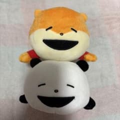 にしむらゆうじ　ぱんだ&こねずみ　ぬいぐるみ2種のサムネイル