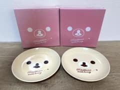 [희소·신품]코리락쿠마 meets honey 접시 2장 세트 미사용품