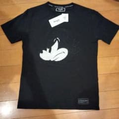 RTEG Disney ミッキー ラインストーン Tシャツ ブラックのサムネイル
