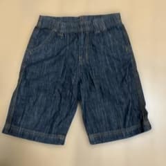 UNIQLO デニムハーフパンツ Sサイズ 110-125cmのサムネイル