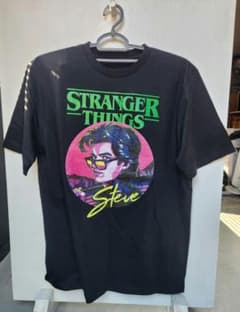STRANGER THINGS Steve T 셔츠 블랙
