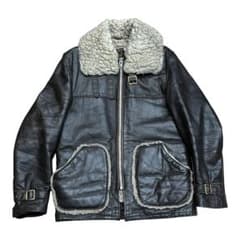 70s schottショット 裏ボア付き レザージャケット ボンバー サイズ38