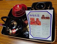 【16日まで値下げ】正月おとそ用 ／ 会津塗りの屠蘇器セット