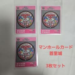 美品♡　沖縄県 流域下水道 マンホールカード 3枚セット　首里城のサムネイル