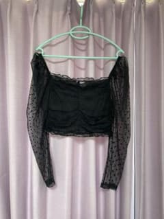 きんぴら様専用　H&M シースルー　ショート丈　ドットのサムネイル