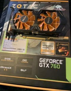 NVDIA GeForce GTX760 グラフィックスボードのサムネイル