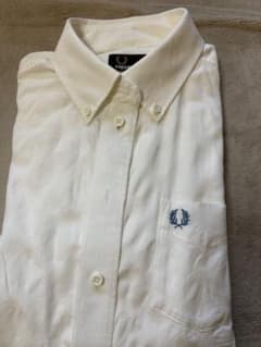 FRED PERRY ドット柄 ボタンダウンシャツ ホワイトのサムネイル