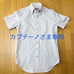 メンズ半袖ボタンダウンYシャツ サイズL Lスリム 新品のサムネイル