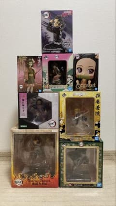 鬼滅の刃 無限列車編1/8とARTFX J 1/8とBD賞とフィギュア8点セット