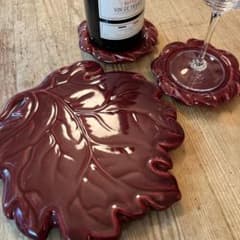 フランスアンティーク ピション窯 バルボティーヌチーズプレート(大