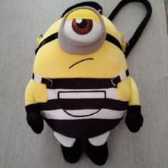 Minions 미니언 죄수복 봉제인형 숄더백
