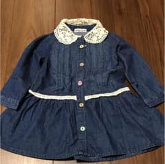 ママちゃん様 専用  新品未使用 デニム  ワンピース   サイズ90のサムネイル