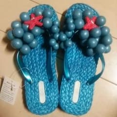 ☆新品☆サンダル☆ブルー☆のサムネイル