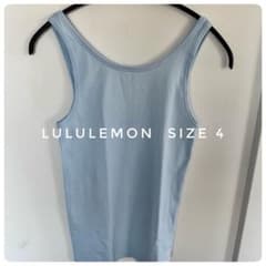 LULULEMON リブ編み タンクトップ サイズ4 - メルカリ