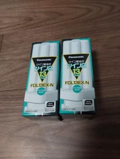 Panasonic ツイン蛍光灯 13W FDL13EX-N 2個セット - メルカリ