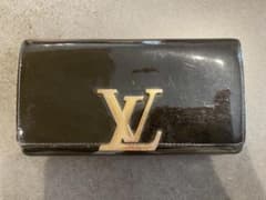希少品LOUIS VUITTON ヴェルニ ポルトフォイユ長財布 ブラック