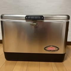 し*か様 コールマン 54QTステンレススチールベルトクーラー(シルバー
