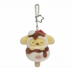 サンリオポムポムプリン マスコット ぬいぐるみ キーホルダーのサムネイル