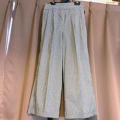 ワイド タックパンツ タータンチェック 美品のサムネイル