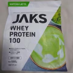 ジャックス ホエイプロテイン100 抹茶ラテ風味 1kg 未開封品のサムネイル