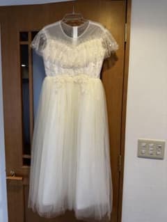 キッズ フォーマルドレス アイボリー レース 発表会 結婚式のサムネイル