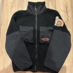 GU×STUDIO SEVEN ボアフリースジャケット　ブラック　M