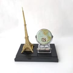 昭和レトロ 東京タワー ブリキ製 回転式 卓上パタパタ 万年カレンダー 昭和レトロ 東京タワー ブリキ製 回転式 卓上パタパタ 万年カレンダー