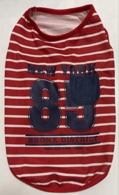 PetsOne 犬用服 ボーダー柄 85ロゴ サイズ2L②のサムネイル