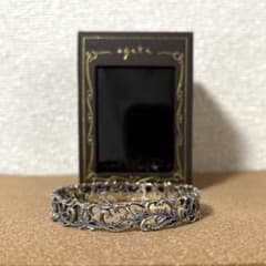 アガット シルバー バングル完売品 希少 美品 刻印 アンティーク風 