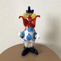 レトロベネチアンガラス MURANO ピエロイタリア ムラーノ - メルカリ