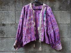 ダンシャリ様専用　グアテマラ　ジャケット　パープルのサムネイル