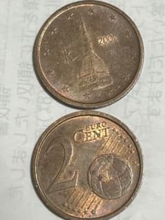 2002年・2007年 ユーロ20セント　イタリア　コインセット　最安値のサムネイル