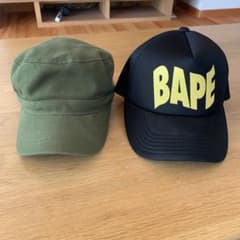 ステューシー　ABATHING APE キャップのサムネイル