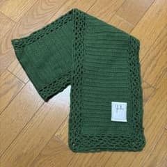 Sybilla シビラ ニットマフラー グリーンのサムネイル