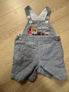 miki HOUSE 電車刺繍ロンパース 80センチのサムネイル
