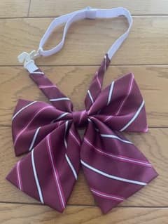 arCONOMi 学生用リボン エンジ ストライプ柄のサムネイル