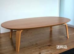 廃番】無印こたつ 大 オーバル型 ローテーブル タモ材 - メルカリ