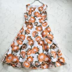 美品✨ ルネ ロングワンピース 高級イタリアTISSUE製 花柄 ジャガード
