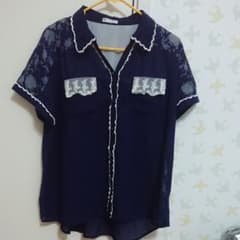 刺繍レースシャツのサムネイル