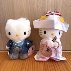美品 ハローキティ ダニエル ウェディング 着物 結婚式 ぬいぐるみ