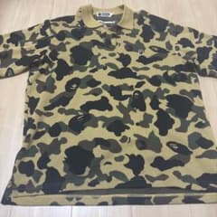 A Bathing Ape カモフラージュ ポロシャツ Mのサムネイル