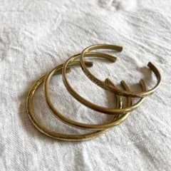 真鍮バングル4個セットのサムネイル