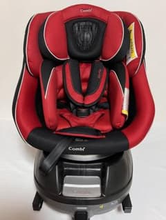 良品】Combi コンビ ネルーム ISOFIX エッグショック レザーレッド 