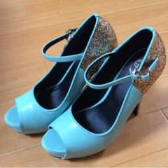 値下げ‼︎オープントゥ☆美脚ピンヒール☆のサムネイル