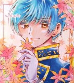 手描きイラスト　小色紙のサムネイル