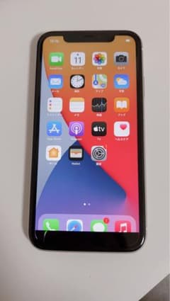 iPhone11 simフリー　バッテリー86% 後ろ画面割れ　ジャンク品のサムネイル