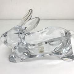 佐々木硝子 SASAKI CRYSTAL ガラスのどうぶつえん ウサギ 小物入れ