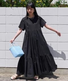 FREAK'S STORE インド ドッキング 異素材切替ワンピース